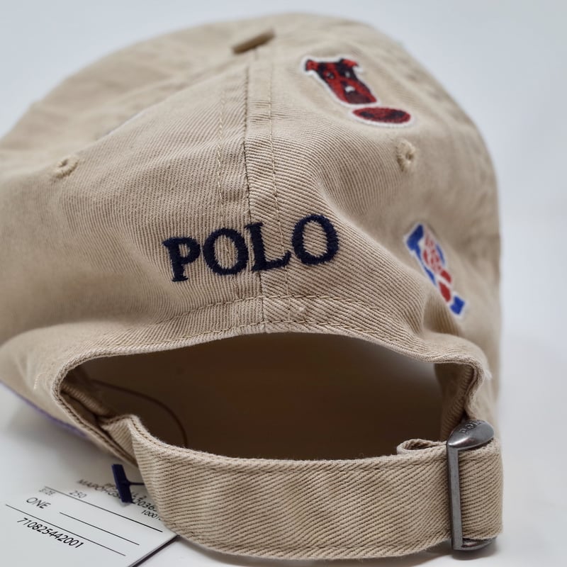 Polo Ralph Lauren 総柄刺繍 キャップ ベージュ ポロ 国内正規品 Polo Ralph Lauren 総柄刺繍 キャップ ベージュ ポロ 国内正規品