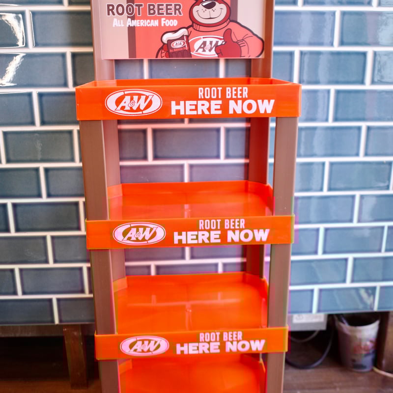 A＆W ROOT BEER エンダー ストアディスプレイ ラック 4段 アメリカ