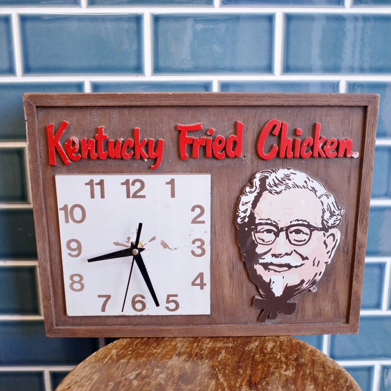 ビンテージ 希少 KFC ケンタッキー カーネルサンダース 時計 壁掛け