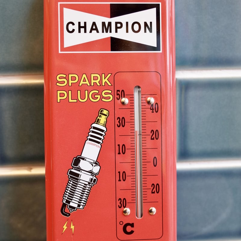 CHAMPION PLUG チャンピオンプラグ 温度計 サーモメーター 看板