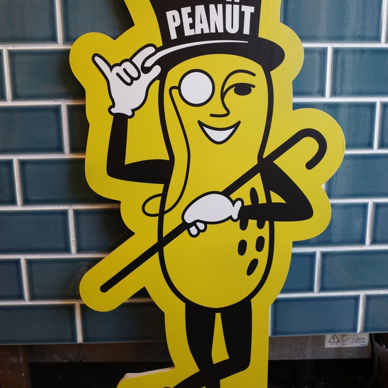 限定値下】【1993年】ヴィンテージ✨ミスターピーナッツ✨メタル 看板