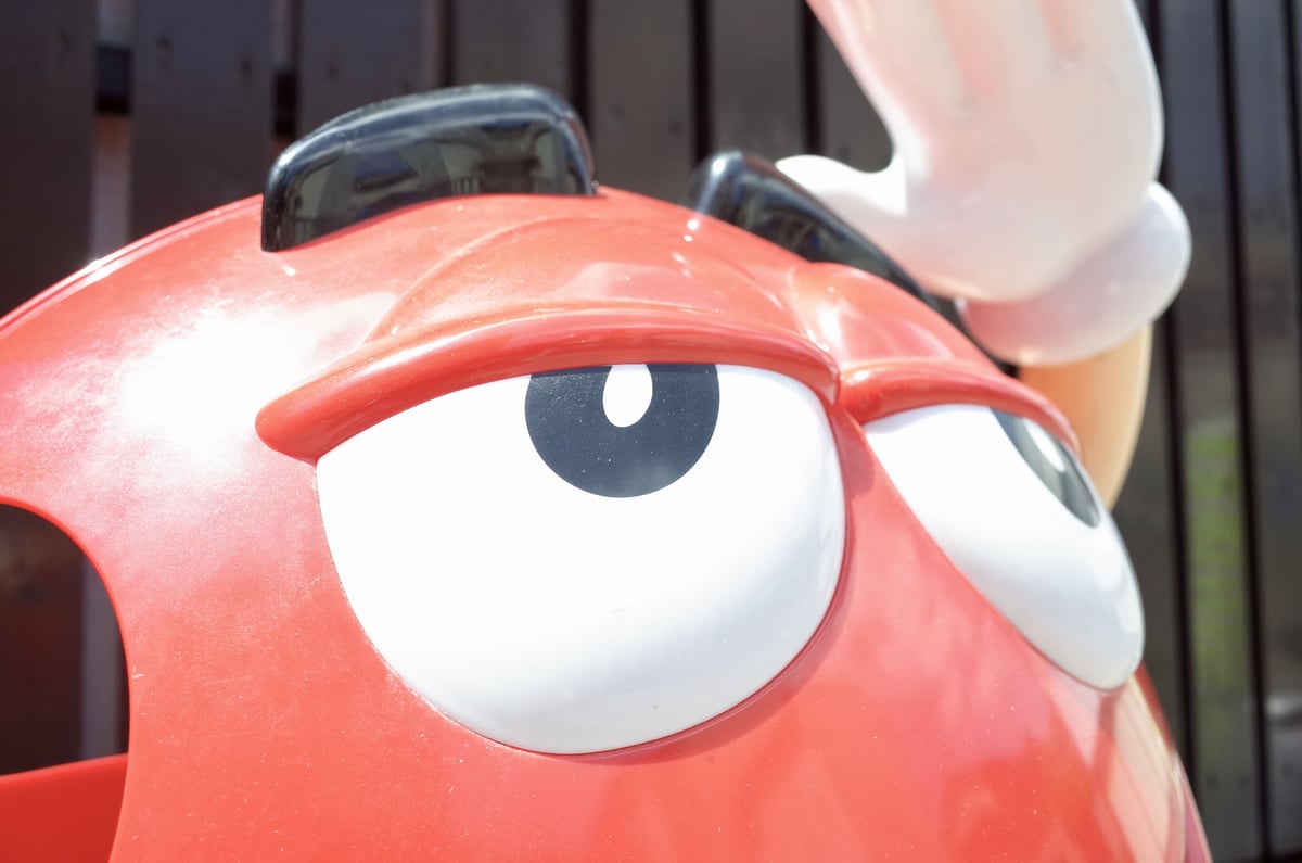 等身大 M&M's RED エムアンドエムズ レッド ストア ディスプレイ 等身大 M&M's RED エムアンドエムズ レッド ストア ディスプレイ