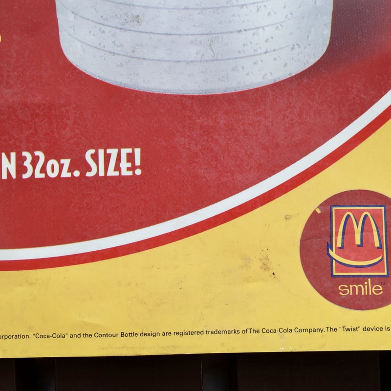 マクドナルド　マック　バナー　ヴィンテージ 店舗　ショップ Vintage Mcdonald's マクドナルド ショップバナー Get It Go |