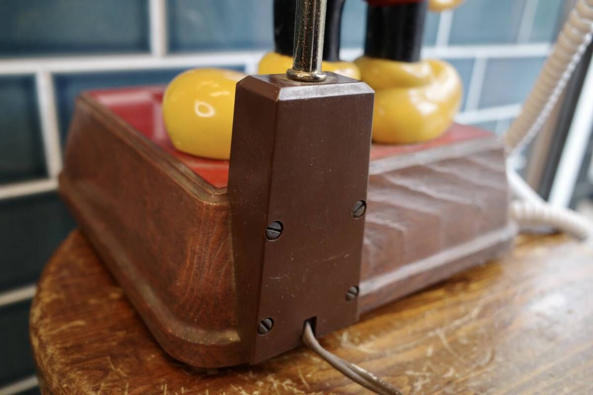 ビンテージ 希少 ミッキー 電話機 ランプ LAMP レトロ ダイヤル ビンテージ 希少 ミッキー 電話機 ランプ LAMP レトロ ダイヤル