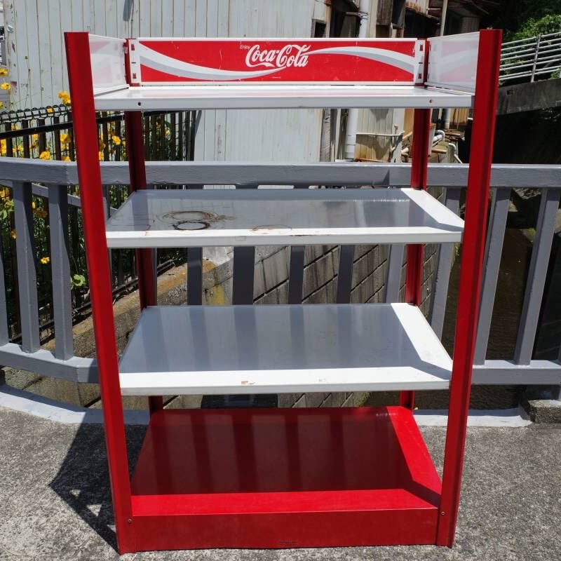 コカコーラ ラック 棚 レトロ ヴィンテージ ビンテージ 昭和 アンティーク ビンテージ Coca Cola コカコーラ メタルラック 棚 看板 COKE