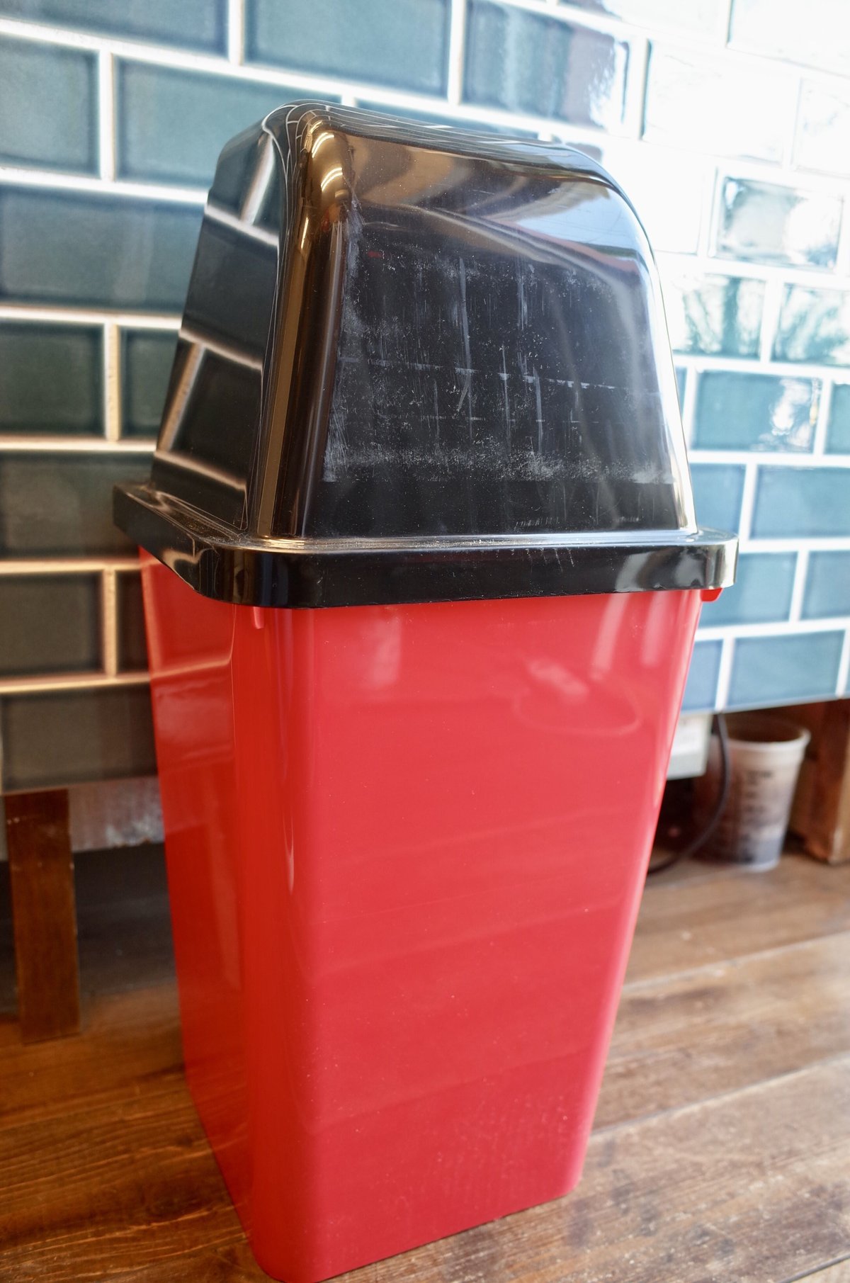 20L Wendy's ウェンディーズ ロゴ ダストボックス ゴミ箱 アメリカ