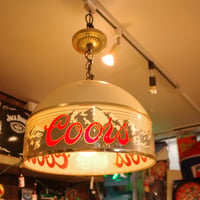 ビンテージ COORS  クアーズ ビール BEER  吊り下げランプ 照明 アメリカ製 USA  ガレージ 世田谷ベース バー ショップ