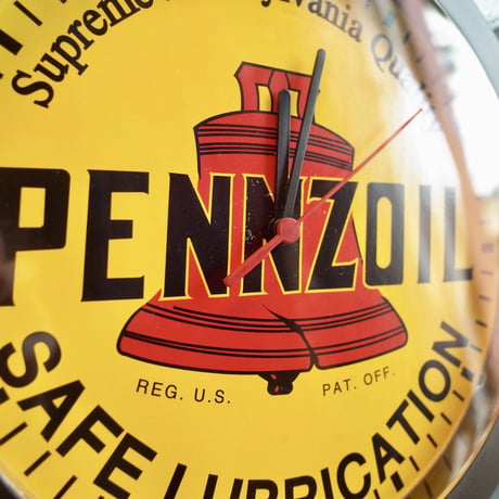 PENNZOIL ペンズオイル クロック 時計 壁掛け OIL  アメリカ USA