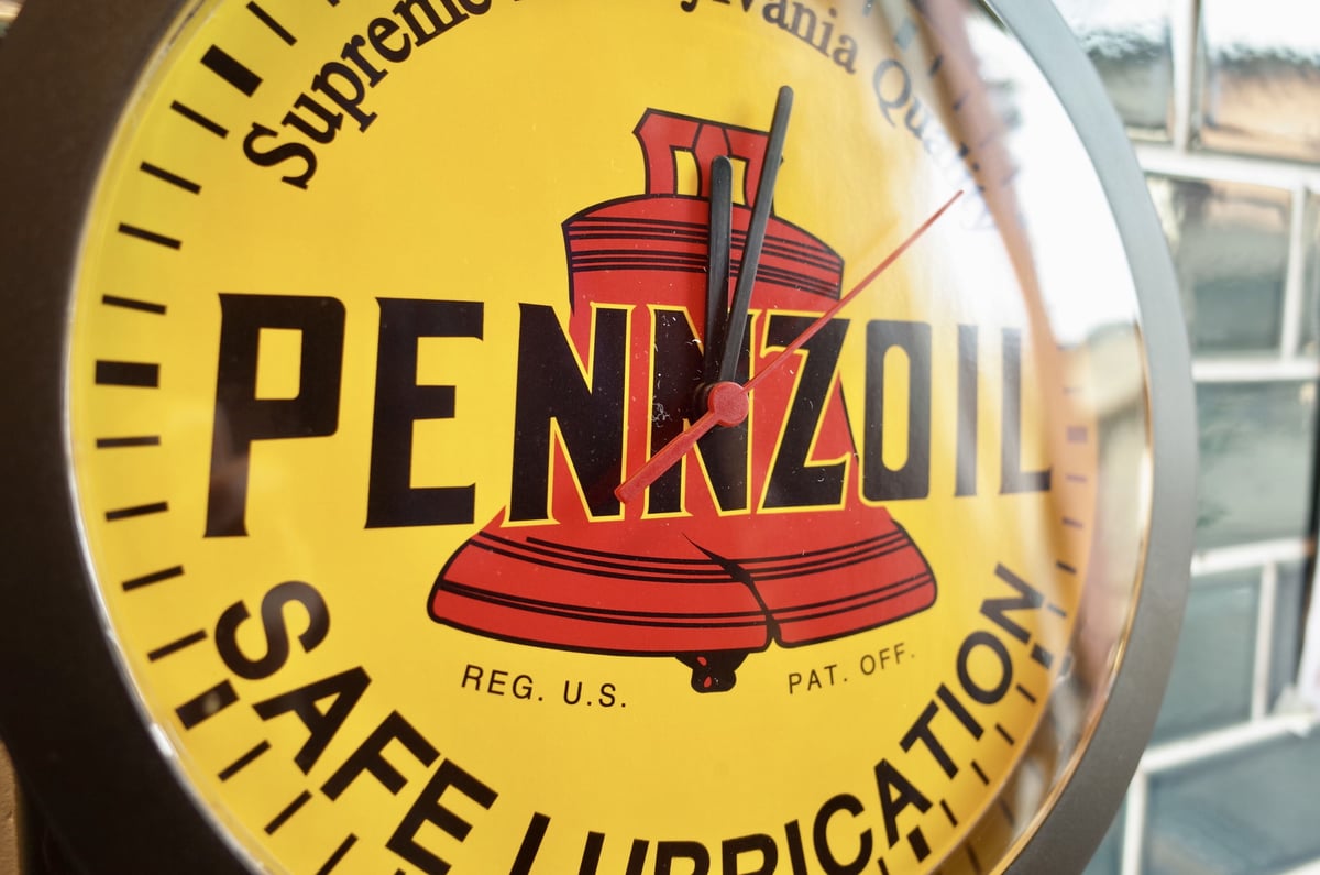 PENNZOIL ペンズオイル クロック 時計 壁掛け OIL アメリカ USA | Col