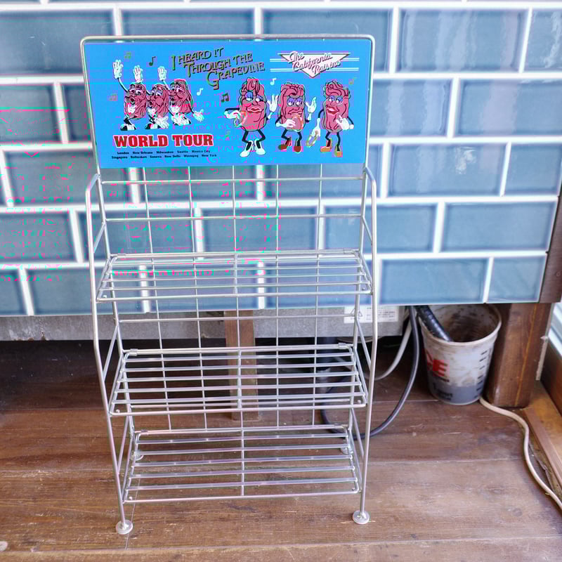 新品 CALIFORNIA RAISINS カリフォルニアレーズン ワイヤーラック 棚 什