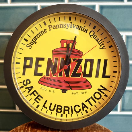 PENNZOIL ペンズオイル クロック 時計 壁掛け OIL  アメリカ USA