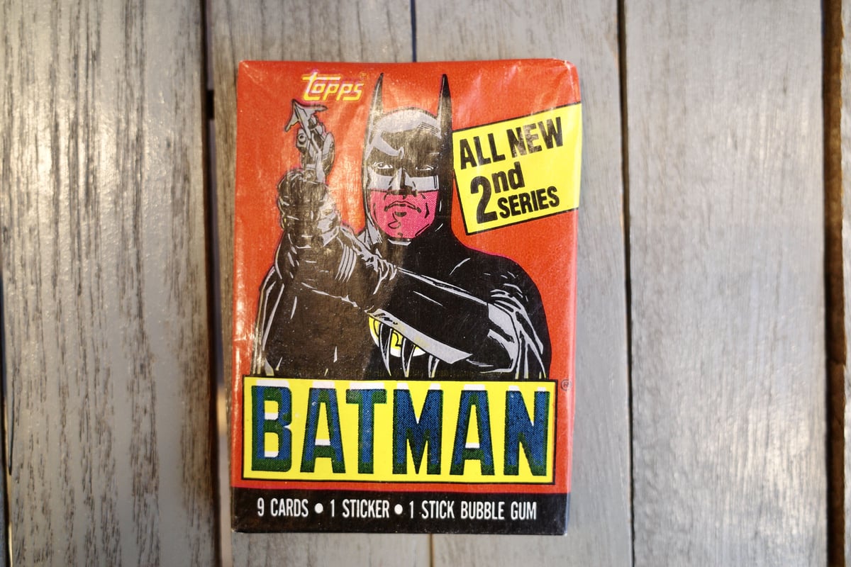 ９０’s Deadstock デッドストック BATMAN バットマン RED カード ステッカー アメリカ映画