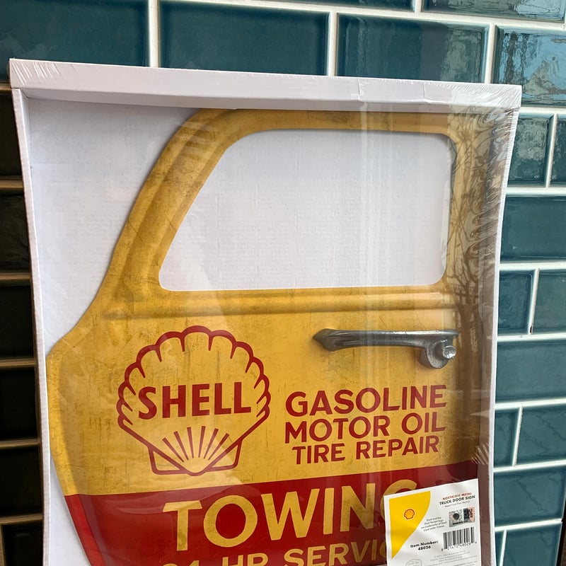 SHELL シェル ディスプレイ サイン 看板 USA 大きめ ヴィンテージ 大型看板 【SHELL(シェル社製】 道路標識 ガレージアイテム