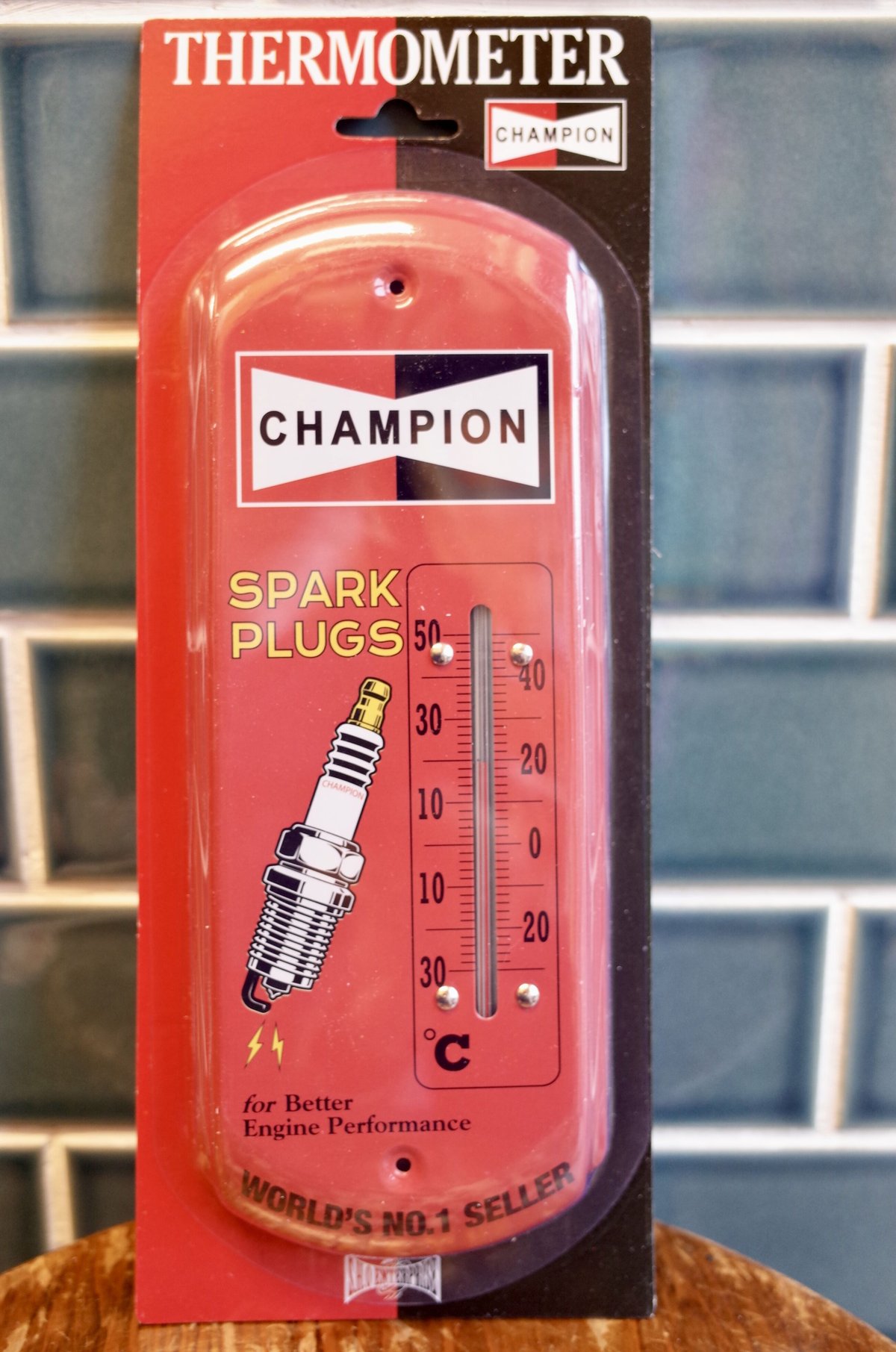 CHAMPION PLUG チャンピオンプラグ 温度計 サーモメーター 看板