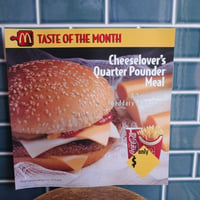 Vintage 1998 Mcdonald's マクドナルド メニューサイン 広告 Spri
