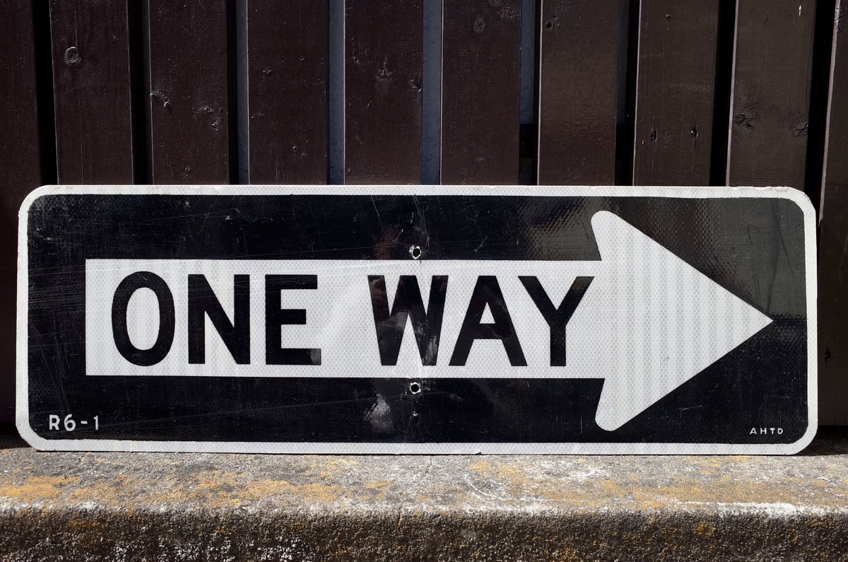 ビンテージ ONE WAY ワンウェイ ロードサイン 看板 アメリカ製 