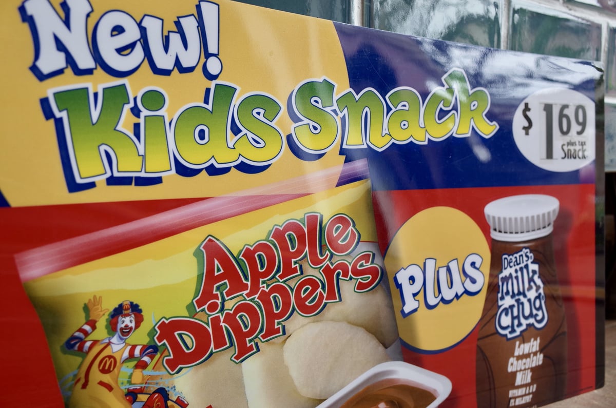 Vintage 2003 Mcdonald's マクドナルド メニューサイン Kid's S