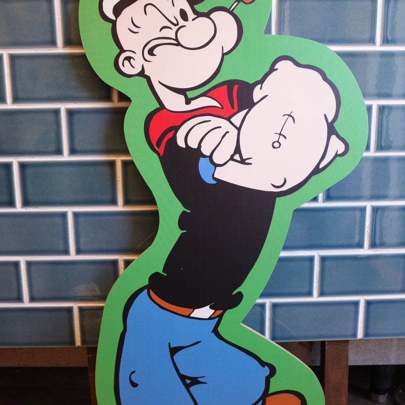 ビンテージ　USA製　ポパイ　看板 Amazon.com: Keviewly Metal Sign - Vintage Look 1929 Popeye
