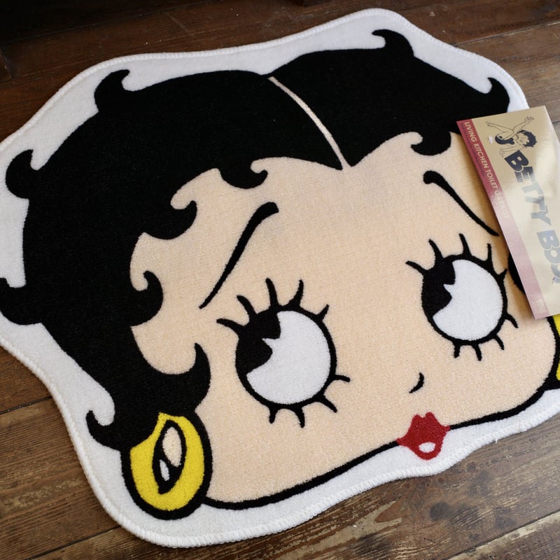 新品 BETTY BOOP ベティちゃん フロアマット FACE アメリカン | Colle