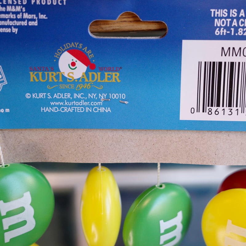 M&M's エムアンドエムズ ガーランド オーナメント | Collection Market