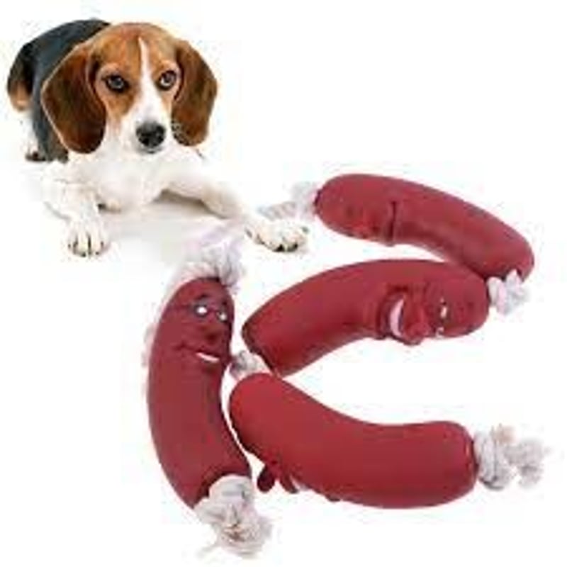 ソーセージ ロープ SAUSAGE ROPE DOG ドッグ 犬用 おもちゃ ソフビ