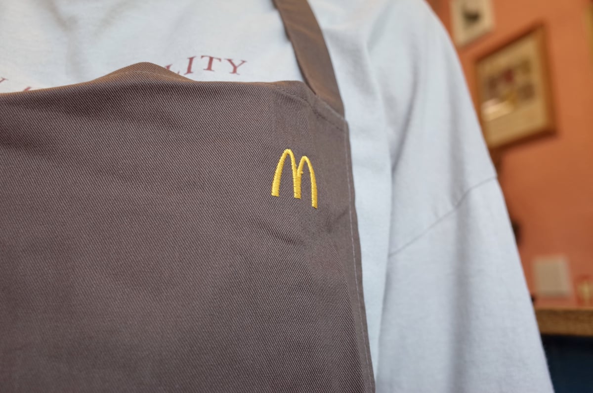 Deadstock 1980's Mcdonald's Apron Brown | Colle