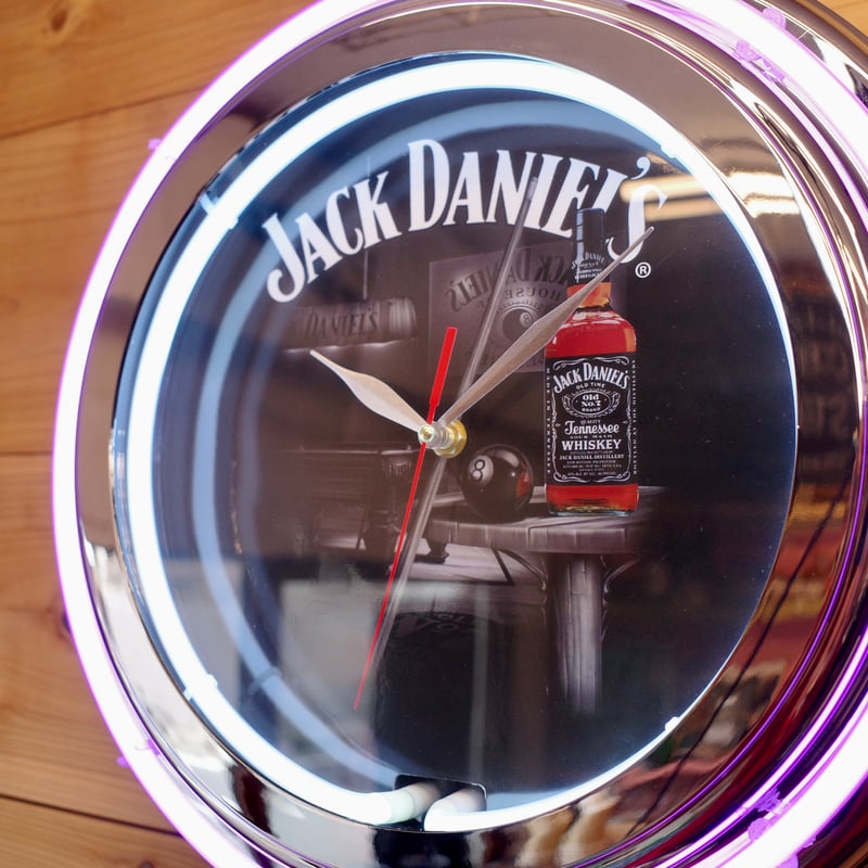 新品 JACK DANIEL'S ジャックダニエル ダブルネオンクロック 新品 JACK DANIEL'S ジャックダニエル ダブルネオンクロック