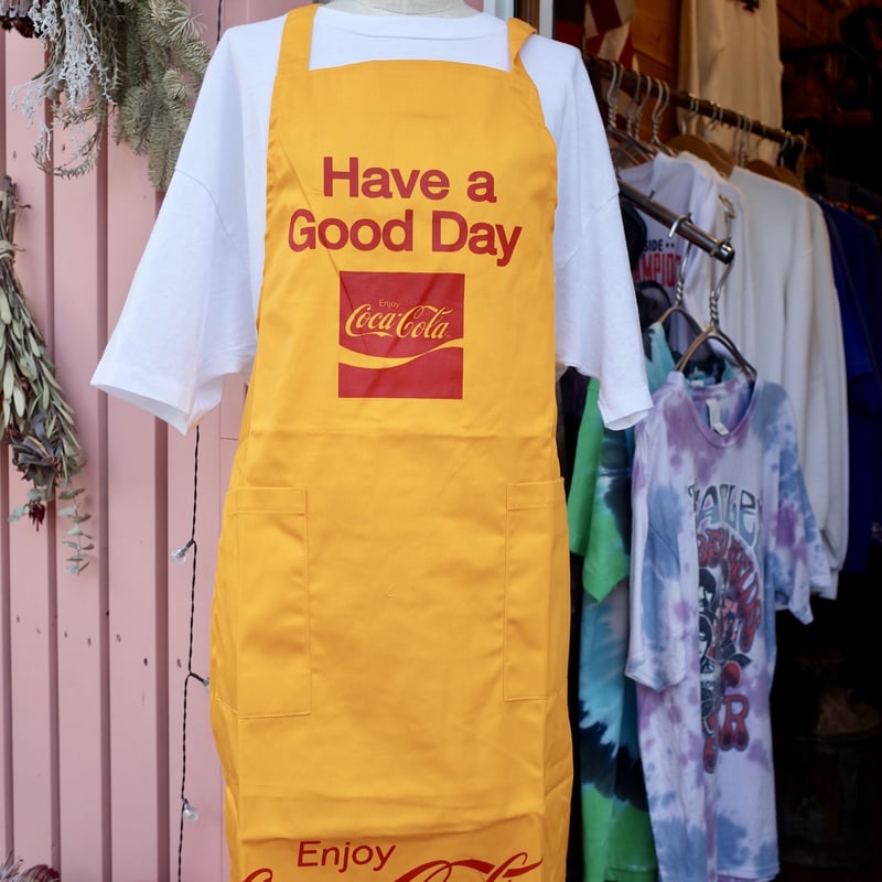 Coca Cola コカコーラ エプロン YE クラシック APRON アメリカン ハンバ
