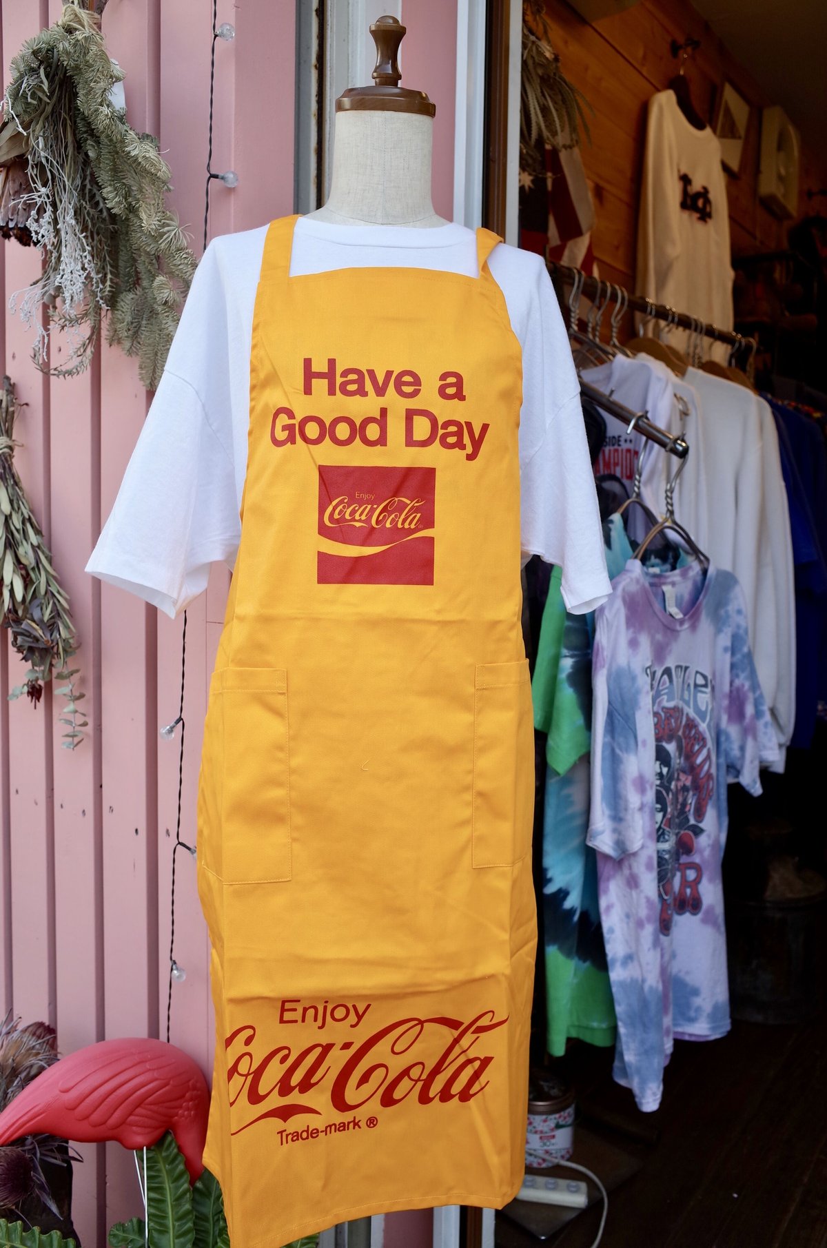 Coca Cola コカコーラ エプロン YE クラシック APRON アメリカン ハンバ