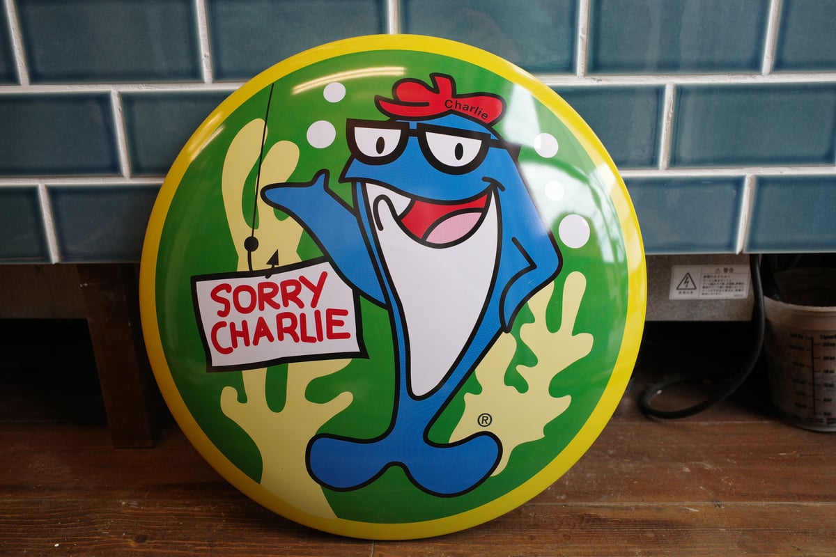 新品 チャーリーツナ Charlie Tuna メタルサイン 看板 Starkist | Co