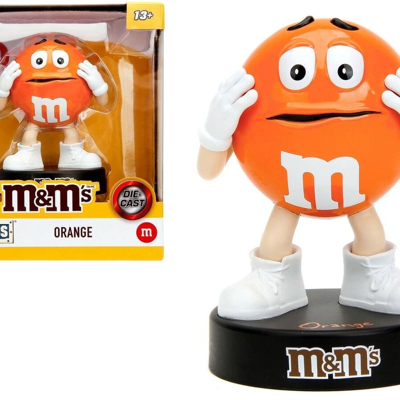 新品 JADA TOYS M＆M's エムアンドエムズ ORANGE メタルフィギュア 4イ