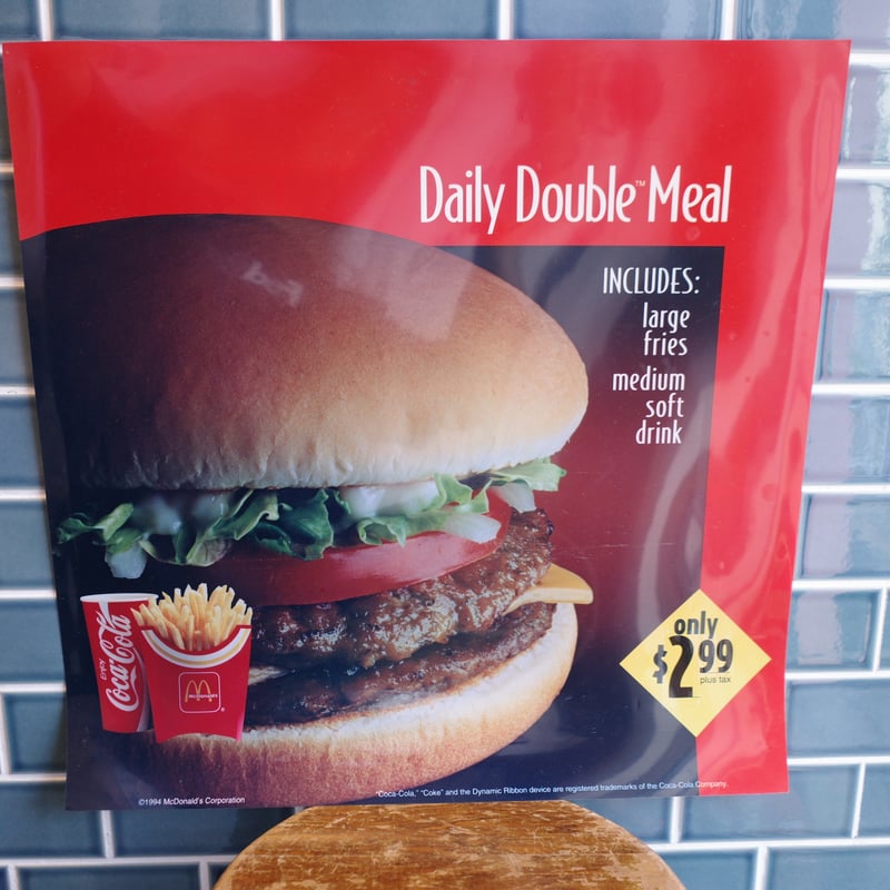 ビンテージ Mcdonald's ビッグ トランスライト サイン 看板