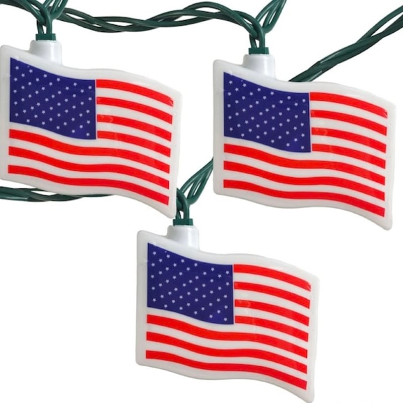 新品 USA FLAG String Lights アメリカ 星条旗 パーティライト 照明 |