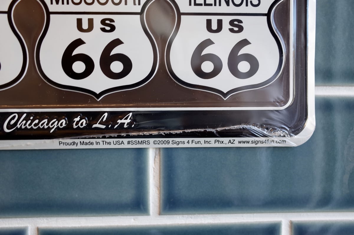 新品 ROUTE66 ルート66 メタルサイン 看板 BLK エンボス 新品 ROUTE66 ルート66 メタルサイン 看板 BLK エンボス
