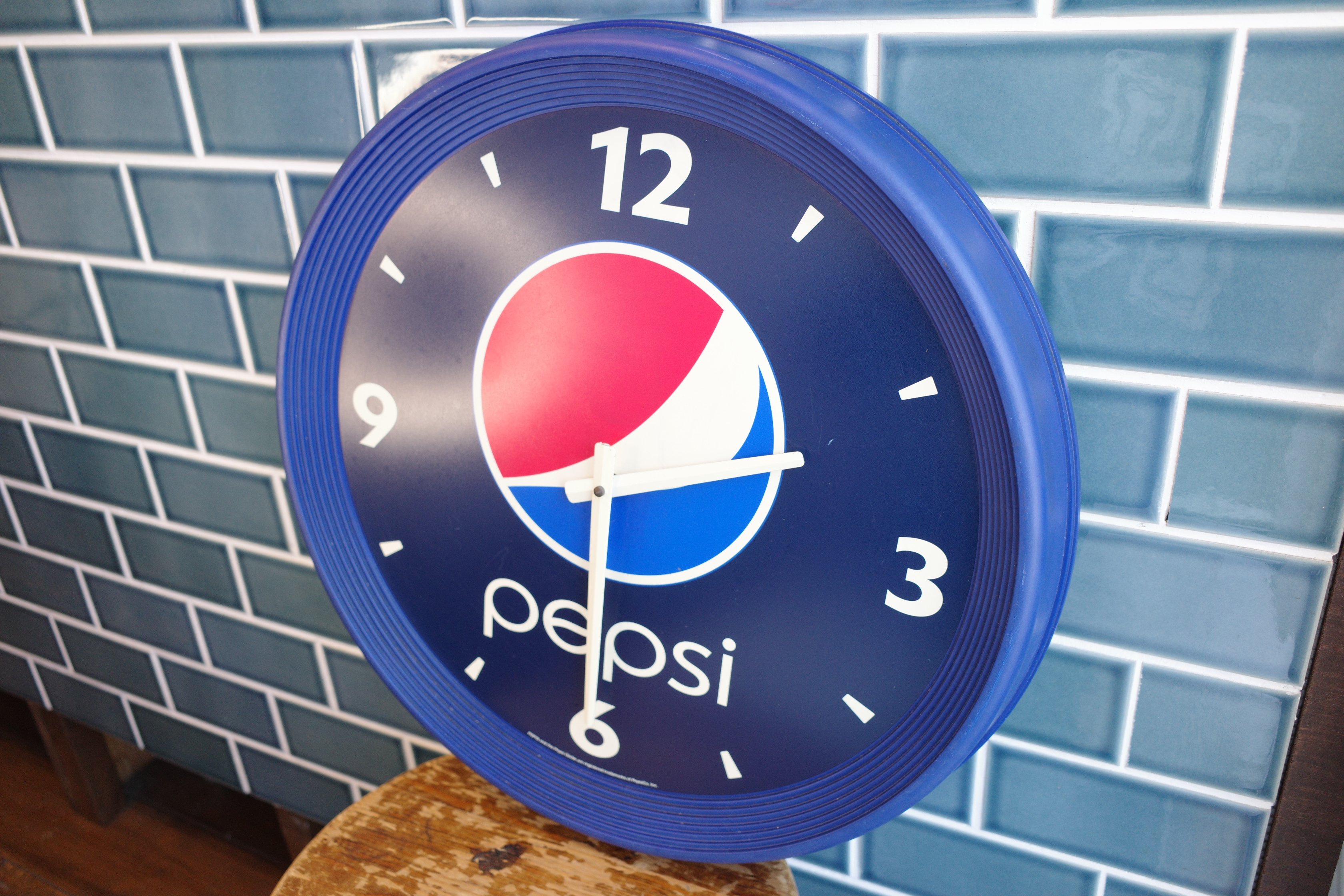 ビンテージ PEPSI ペプシ 壁掛け時計 IMPACT アメリカ製 インテリア