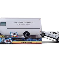 1:32 BACK TO THE FUTURE TIME MACHINE w/DR.E.BROWN TRUCK