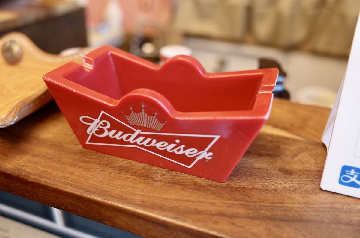 BUDWEISER バドワイザー 灰皿 Ashtray BAR 店舗 お酒 ビール BUDWEISER バドワイザー 灰皿 Ashtray BAR 店舗 お酒 ビール