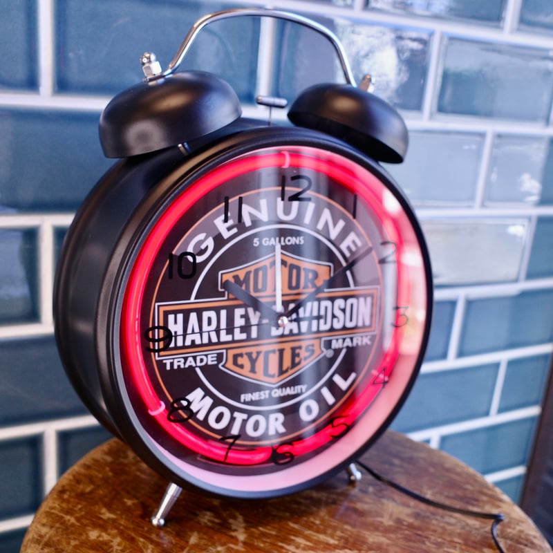 新品 Harley Davidson ハーレーダビッドソン ネオンクロック