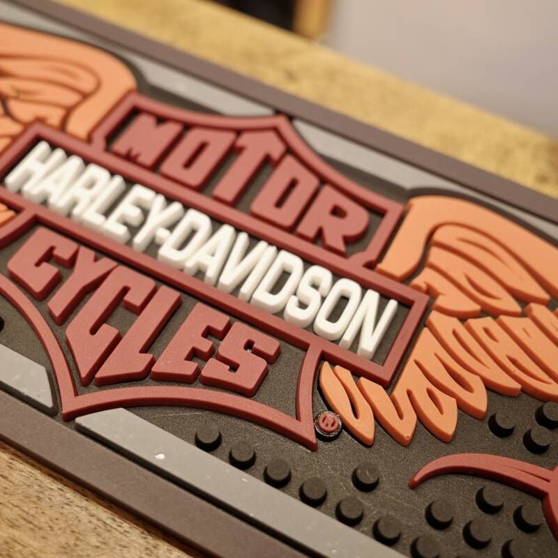 新品 HARLEY DAVIDSON ハーレー イーグル BAR MAT バーマット 店舗 ラ