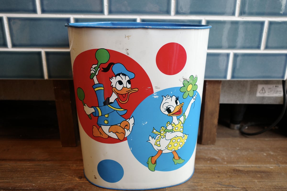 希少！ディズニー　ゴミ箱　昔　ミッキー　ミニー　ドナルド　グーフィー　プルート リサイクルショップ ティファナ / Disney ディズニー ミッキー