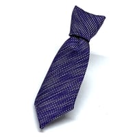 ～「日本百貨店協会会長賞」受賞～　大島紬ブートニエール「小粋」（ネクタイ型/パープル）【AC0010-06】