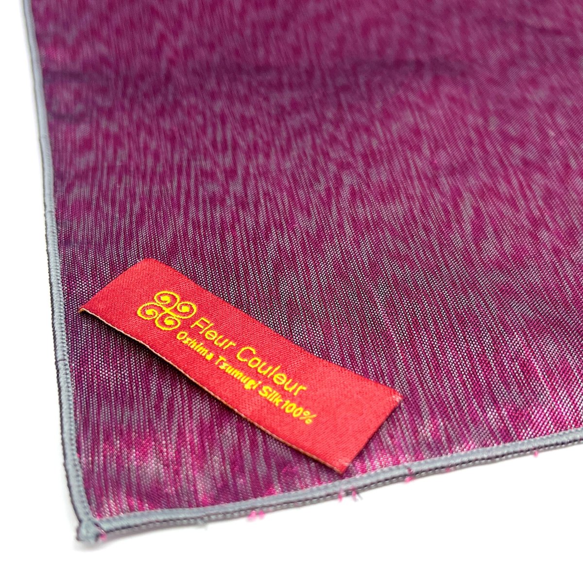 ポケットチーフ（ワインレッド無地）【P-5】 | 藤絹織物株式会社
