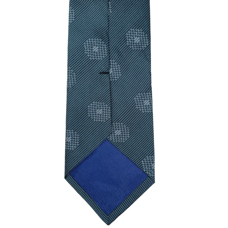 大島紬ネクタイ（HANABI / ターコイズブルー） | 藤絹織物株式会社