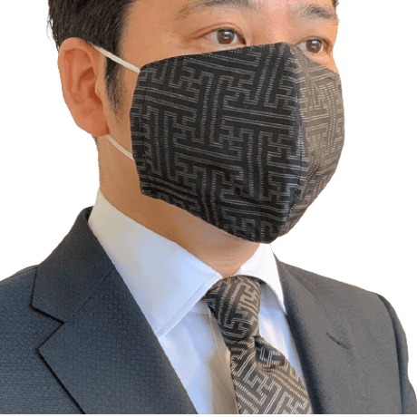大島紬マスクカバー（龍郷柄）【HG0015-21 】