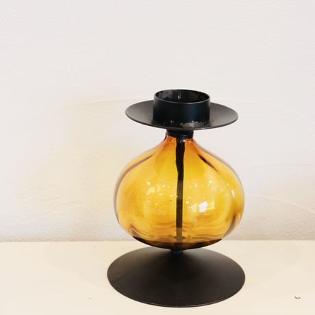 Erik Höglund candle stand amber