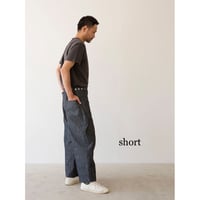 miho umezawa plain weave denim unisex cocoon pants