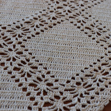 Vintage handcrochet square cloth