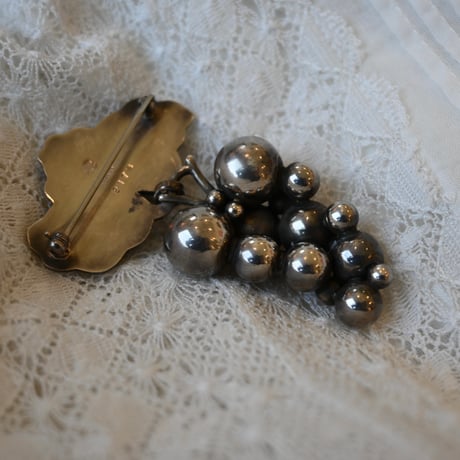 Georg Jensen moonlight grape  silver brooch