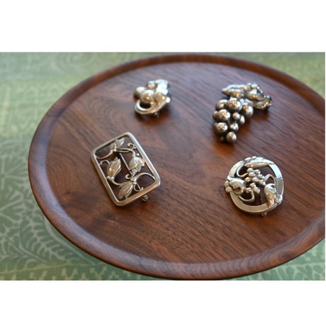 Georg Jensen moonlight grape  silver brooch