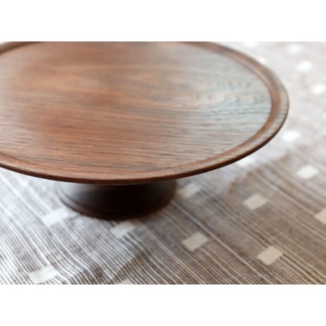 Decor cake stand walnut M
